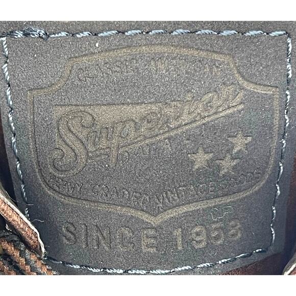 Superior Smoke Racing Men\'s Brown Leather Boots Size US 13 EU 46 Made in Venice main image 12